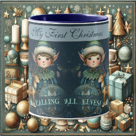 Ich rufe alle Elfen Schneeflocken meine ersten Wei Tasse