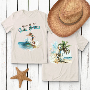 Ich rufe alle meine Cowgirls an der Küste Tri-Blend Shirt