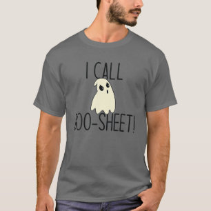 ICH RUFE BOO-SHEET AN! Funny Halloween Angry Ghost T-Shirt