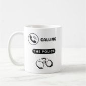 Ich rufe die Polizei Kaffeetasse (Links)