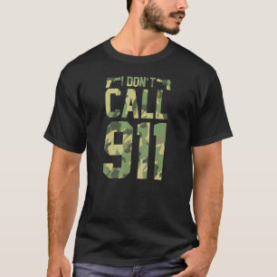 Ich rufe nicht 911 Pro 2a Second Amendment Gun Rig T-Shirt