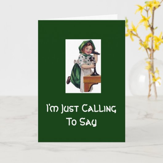 Ich rufe nur an, zu sagen karte (Gelbe Blume)