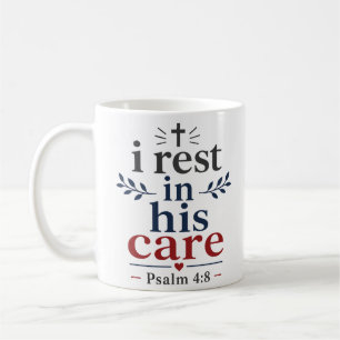 Ich ruhe in seiner Obhut Inspirierende christliche Kaffeetasse