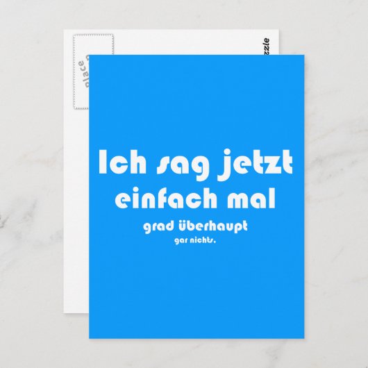 Ich sag jetzt einfach mal Messgrad nicht Postkarte (Vorne/Hinten)