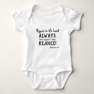 Ich sage, die Freude Bibel Inspiriere Baby Strampler