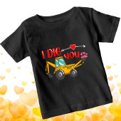 Ich sage dir Backhoe Valentine Baby T-shirt