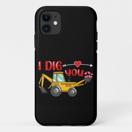 Ich sage dir Backhoe Valentine Case-Mate iPhone Hülle (Rückseite)