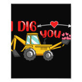 Ich sage dir Backhoe Valentine Fotodruck (Vorne)