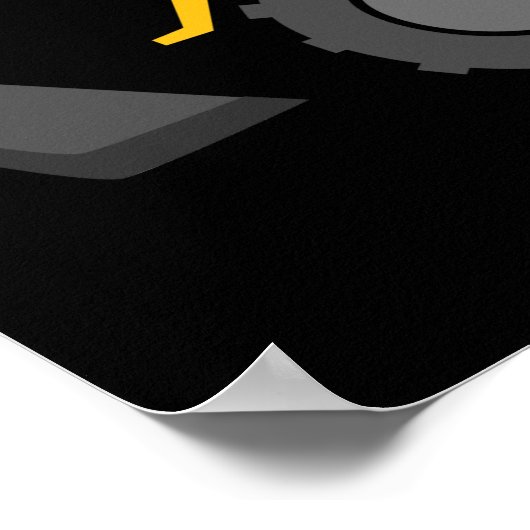 Ich sage dir Backhoe Valentine Poster (Ecke)