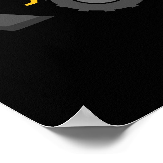 Ich sage dir Backhoe Valentine Poster (Ecke)