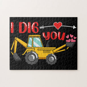 Ich sage dir Backhoe Valentine Puzzle