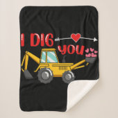 Ich sage dir Backhoe Valentine Sherpadecke (Vorderseite)