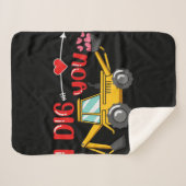 Ich sage dir Backhoe Valentine Sherpadecke (Vorderseite (Horizontal))