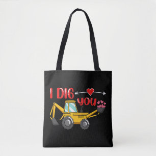 Ich sage dir Backhoe Valentine Tasche