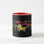 Ich sage dir Backhoe Valentine Tasse (Zentrum)