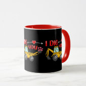Ich sage dir Backhoe Valentine Tasse (VorderseiteRechts)