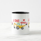 Ich sage dir Backhoe Valentine Tasse (Zentrum)