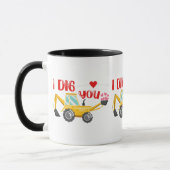 Ich sage dir Backhoe Valentine Tasse (Links)