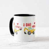 Ich sage dir Backhoe Valentine Tasse (Vorderseite Links)