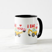 Ich sage dir Backhoe Valentine Tasse (VorderseiteRechts)