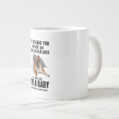 Ich sage dir, ich bin kein englisches Bulldog-Gesc Jumbo-Tasse (Vorderseite Rechts)