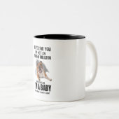 Ich sage dir, ich bin kein englisches Bulldog-Gesc Zweifarbige Tasse (VorderseiteRechts)