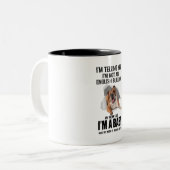 Ich sage dir, ich bin kein englisches Bulldog-Gesc Zweifarbige Tasse (Vorderseite Links)