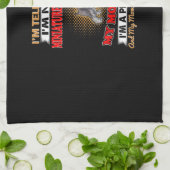 Ich sage dir, ich bin kein kleiner Schnauzer Geschirrtuch (Gefaltet)