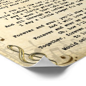 Ich sage ein kleines Gebet Song Lyric Wall Art Pri Poster (Ecke)