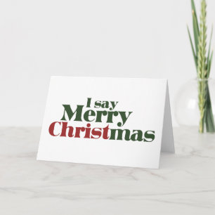 Ich sage frohe Weihnachten