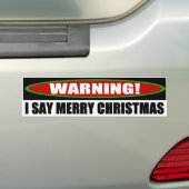 Ich sage frohe Weihnachten Autoaufkleber (Auf Auto)