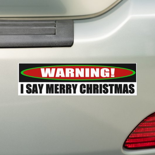 Ich sage frohe Weihnachten Autoaufkleber (Auf Auto)