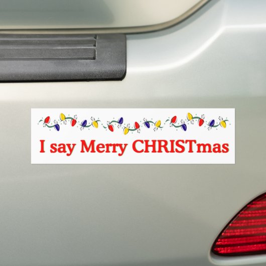 Ich sage frohe Weihnachten Autoaufkleber (Auf Auto)
