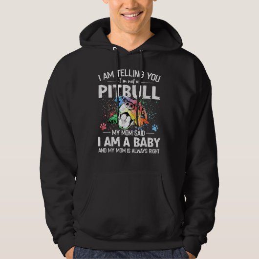 Ich sage Ihnen, ich bin kein Pitbull Hundebesitzer Hoodie (Vorderseite)