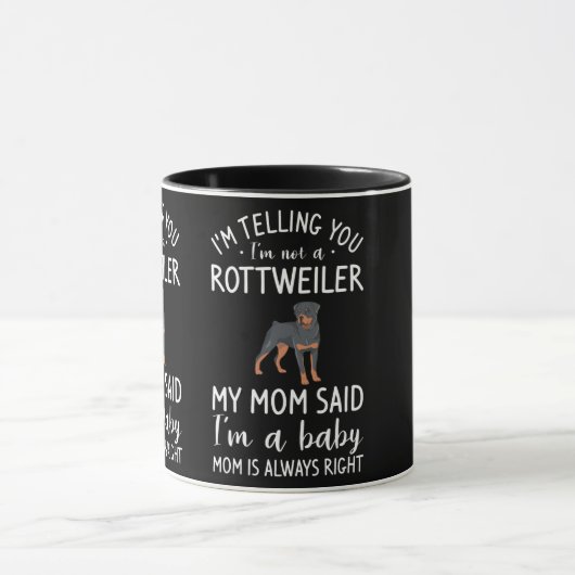Ich sage Ihnen, ich bin kein Rottweiler, sagte mei Tasse (Zentrum)