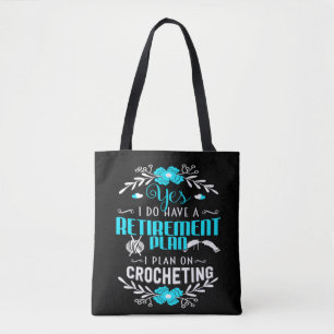Ich sage Ja mit Crocheting Tasche