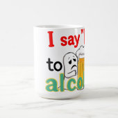 Ich sage "Nein" zu Alkohol Kaffeetasse (Mittel)