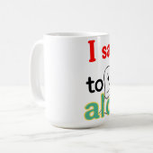 Ich sage "Nein" zu Alkohol Kaffeetasse (Vorderseite Links)