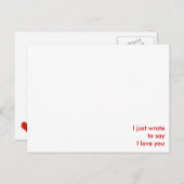 Ich sage nur: "Ich Liebe du" Postkarte (Vorne/Hinten)