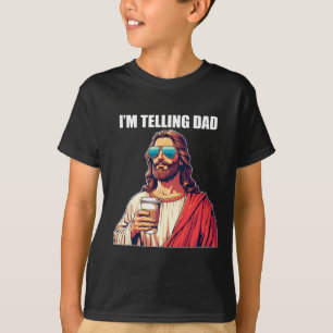 Ich sage Papa T-Shirt Lustig Religiös Christlich J