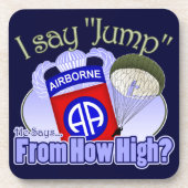 Ich sage Sprung [82. im Flugzeug] Untersetzer (Vorderseite)