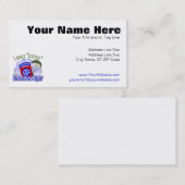 Ich sage Sprung [82. im Flugzeug] Visitenkarte (Vorne/Hinten)