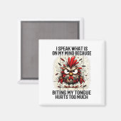 Ich sage, was mir durch den Kopf geht, weil ich mi Magnet (Vorderseite/Rückseite)