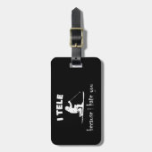 Ich sage, weil ich dich hasse gepäckanhänger (Vorderseite vertikal)