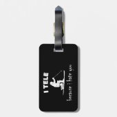 Ich sage, weil ich dich hasse gepäckanhänger (Rückseite vertikal)