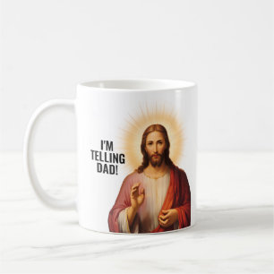 Ich sag's Papa - Lustiges Jesus Meme Kaffeetasse