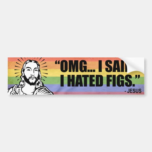 ICH SAGTE, DASS ICH FEIGEN - .PNG HASSTE AUTOAUFKLEBER (Vorne)