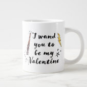 Ich sagte, du wärst mein Valentinin Jumbo-Tasse (Rechts)