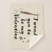 Ich sagte, du wärst mein Valentinin Sherpadecke (Vorderseite)