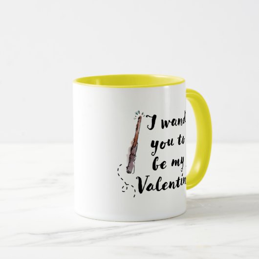 Ich sagte, du wärst mein Valentinin Tasse (VorderseiteRechts)